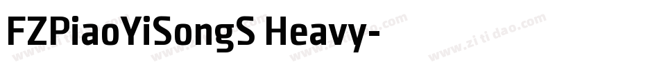 FZPiaoYiSongS Heavy字体转换